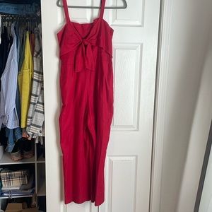Abercrombie red jumpsuit